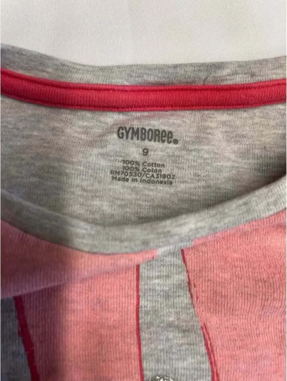 Gymboree Girls Size 9 Gray Sequin Ballet Slippers Long-Sleeve Shirt